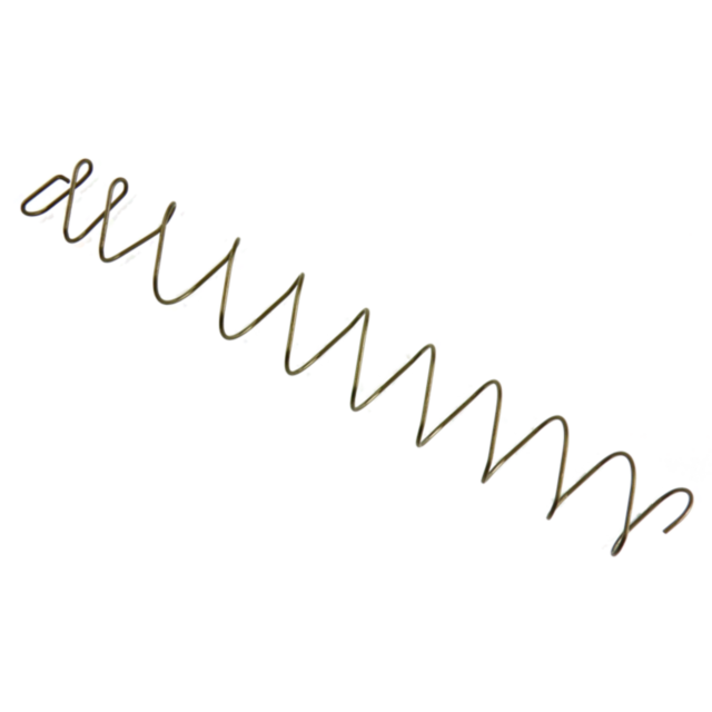 A wavy line forming a spiral pattern, reminiscent of a stretched spring or twisted wire, unfurls against a transparent background, capturing the kinetic energy akin to the MAGAZINE SPRING TAC SPORT HI CAP dynamics.