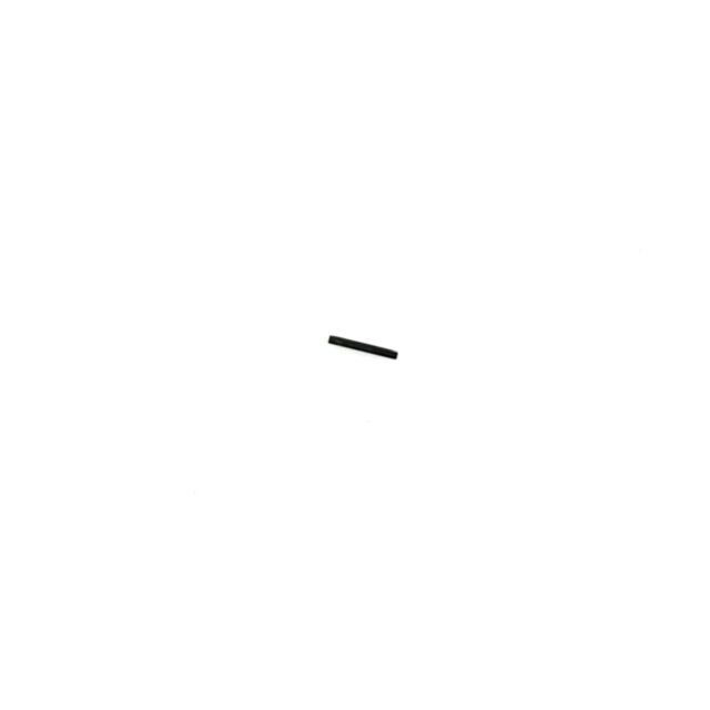 A single REAR INSERT PIN P-10 MICRO, a small black cylindrical rod, is centered on a plain white background.