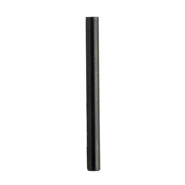A solitary black cylindrical TRIGGER PIN 40B/RAMI, exuding the elegance of a 40B component, stands vertically on a plain white background.