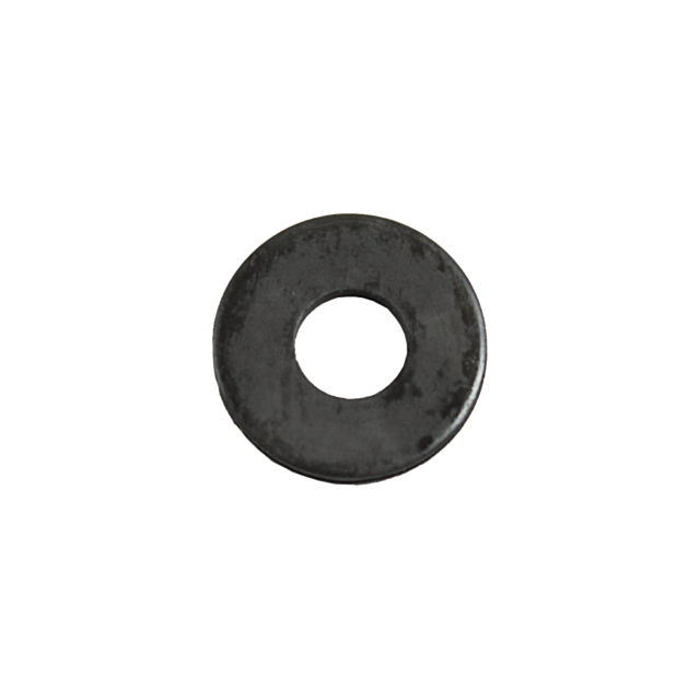 Close-up of the TRIGGER BAR LIFTER WASHER RAMI, intricately designed with a circular shape and central hole. The black metal surface appears slightly worn with a matte finish.