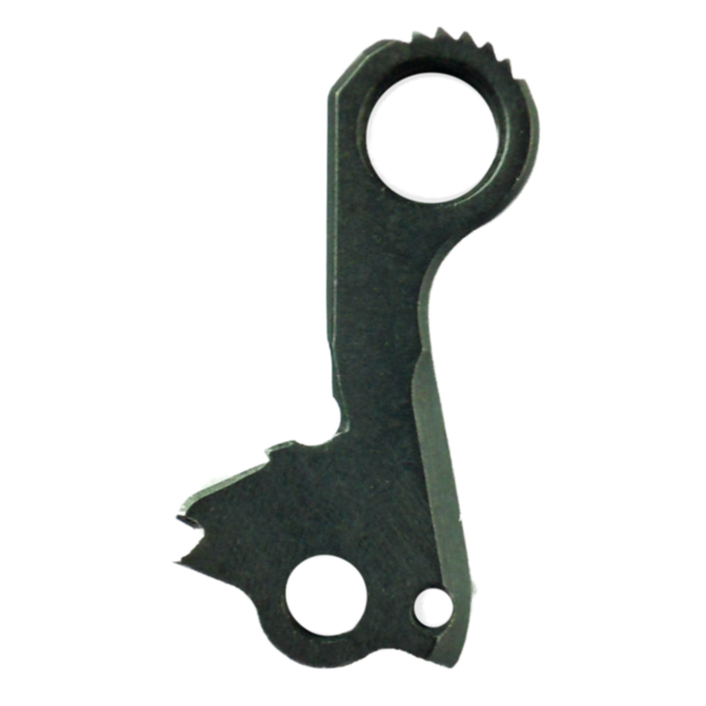 A durable, dark-hued multi-tool featuring a circular opening and multiple ridges and notches, crafted for versatile use, reminiscent of the precision and reliability characteristic of the HAMMER P-07 DUTY.