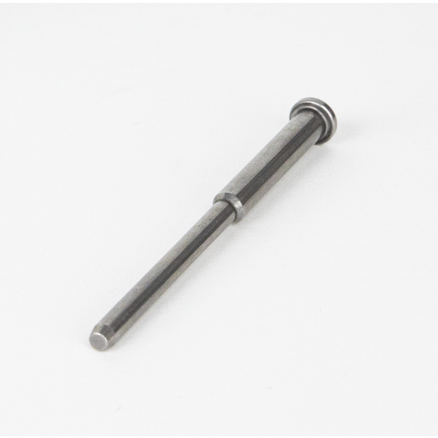 A RECOIL SPRING GUIDE STEEL CZUB TS lies on a white surface. It is cylindrical with a small flange on one end and a smooth, polished finish, resembling the precision found in CZUB TS components.
