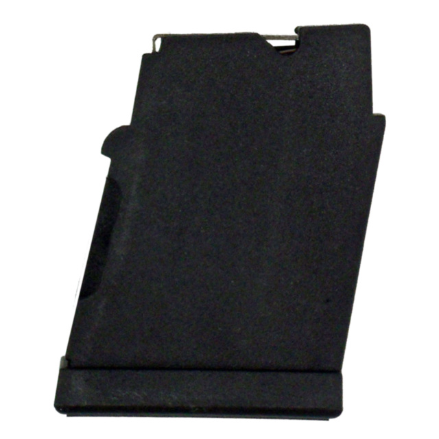 A vertical stand-alone black object with a flat base and slightly irregular shape on one side, reminiscent of the precision found in a MAG CZ 452/453/455/457/457/512 .22LR/.17 MACH 2 5 RD POLY. It seems to be constructed from solid material, possibly plas