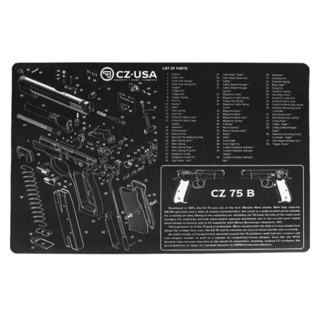 CZ-USA PISTOL CLEANING MAT- CZ 75