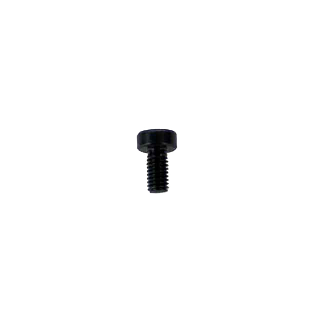 A close-up view of a REAR SIGHT BASE SCREW 557, featuring a black hex socket head cap screw design with its cylindrical head and threaded body, is set against a plain white background.