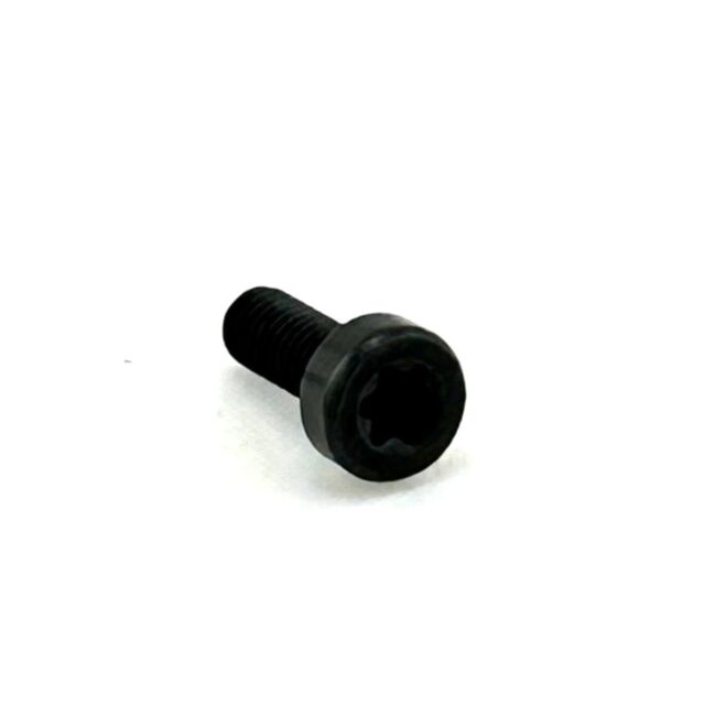 OPTIC PLATE COVER SCREW M3X8 with a black hex socket cap, cylindrical head, and threaded shaft on a white background.
