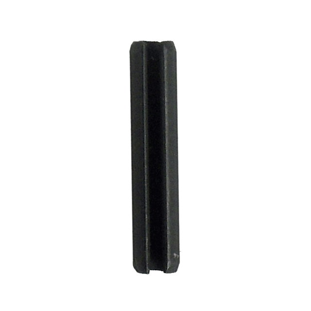 A black, rectangular rubber door stopper viewed from the side reveals its thin profile with a groove running vertically along its surface, reminiscent of the sleek design of an INNER FRAME PIN REAR P-07/P-09.