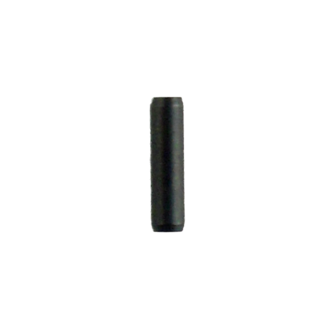 The EXTRACTOR PIN KADET, with its sleek black cylindrical design, stands upright against a white background, highlighting its smooth surface.