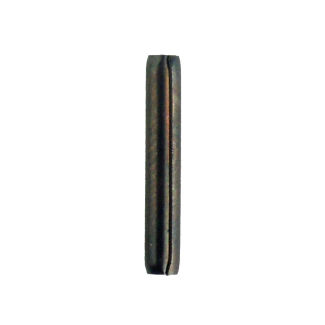Detailed view of the FIRING PIN ROLL PIN OUTER, a cylindrical, metallic component featuring a longitudinal groove. The pin, akin to an outer spring or split pin, is dark brown in color and likely serves mechanical functions.