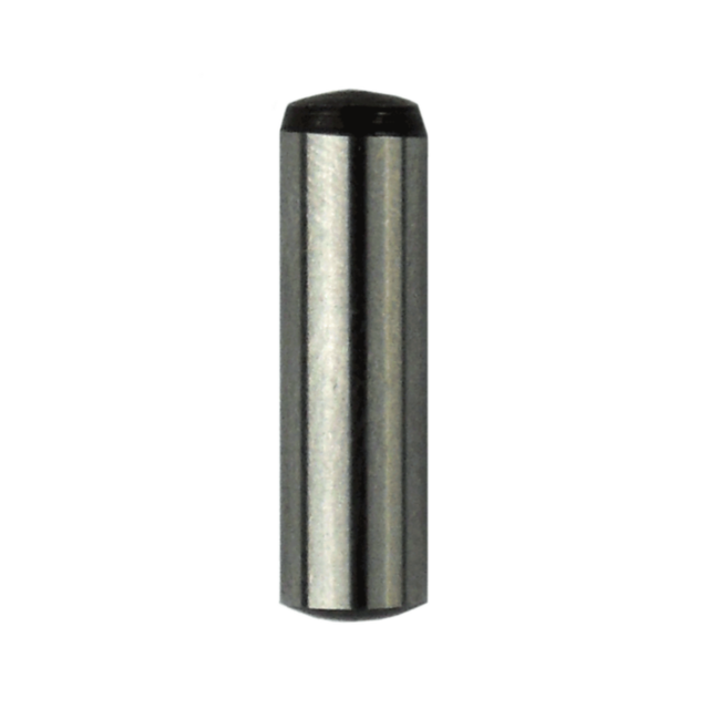 The 512 TRIGGER STOP PIN is a metallic cylindrical pin standing vertically against a plain white background. Its smooth and shiny surface reflects light with slightly rounded ends, making it a sleek product appreciated by any discerning viewer.