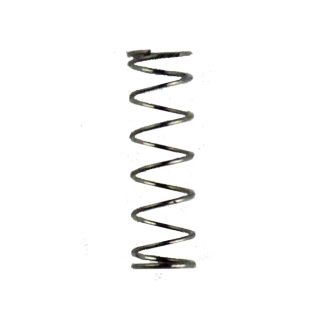 A single metal coil spring, identified as the 512 Firing Pin Spring LR/WMR, stands upright against a plain white background. The spring is tightly wound with a consistent zigzag pattern.