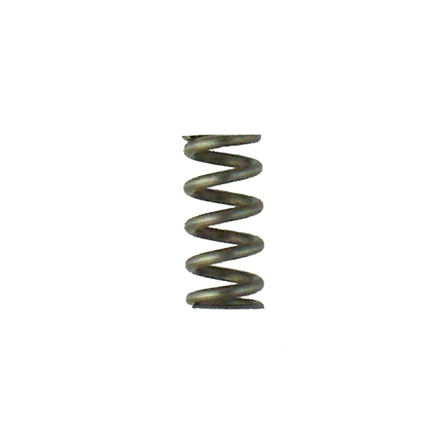 Close-up of the 512 EXTRACTOR SPRING against a plain white background. The spring stands vertically, tightly wound, and exhibits a shiny, metallic appearance.