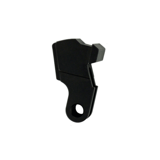 The description of the HAMMER EVO emphasizes its sleek design: a black, angular metal bracket featuring a hole at the bottom. Its stepped structure showcases distinct sharp edges and a vertical cutout, making it both functional and visually striking.