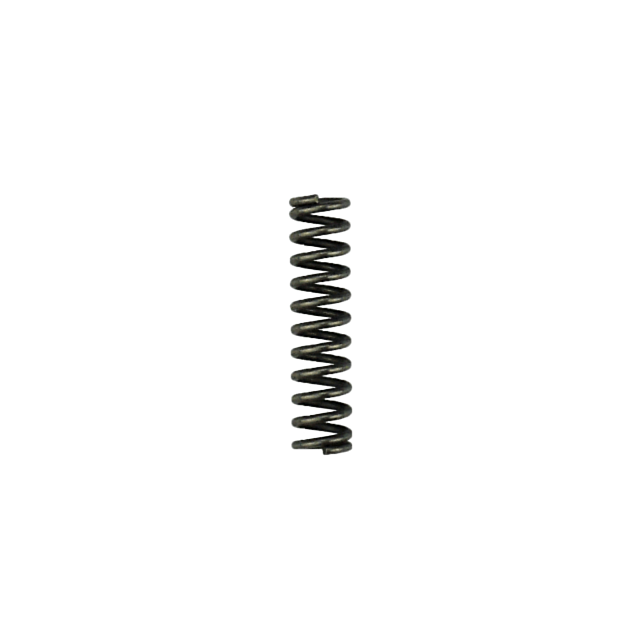 A close-up of the DISASSEMBLY BUTTON SPRING EVO on a white background. The spring is tightly coiled and cylindrical, highlighting its flexible and compressible structure—essential for any disassembly process.