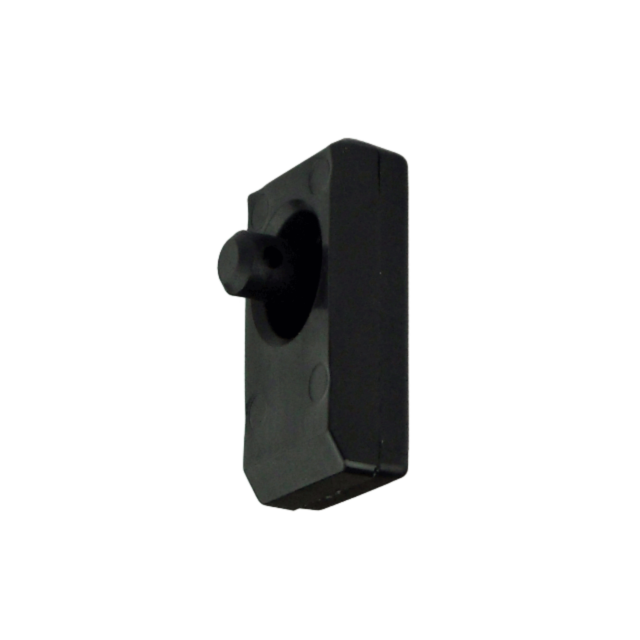 The BUFFER EVO is a compact black rectangular gadget, featuring a circular extension reminiscent of a tiny camera or sensor. Its surface is sleek with subtle circular depressions, showcasing the minimalist design ethos while incorporating crucial SEO keyw