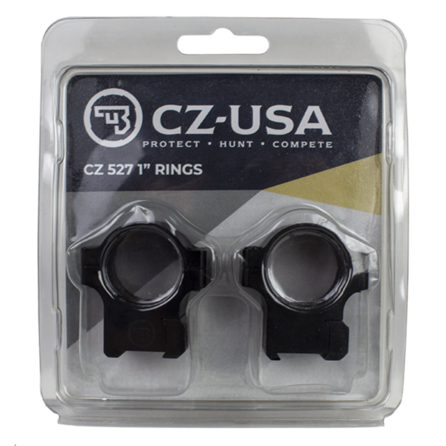 CZ 527 1 INCH ALUMINUM RINGS, 16MM DOVETAIL
