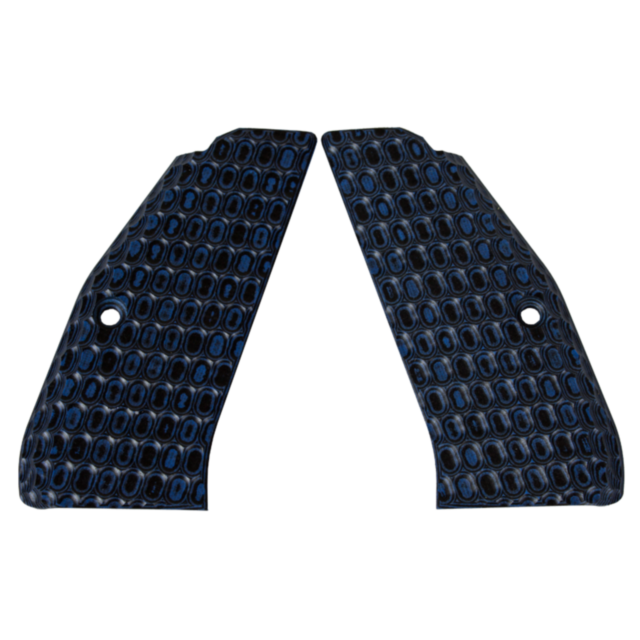 CZ-USA 97 GRIPS HONEYCOMB BLUE/BLACK