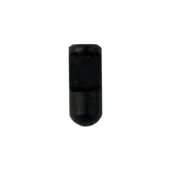 The 550 CATCH PLUNGER, a sleek black cylindrical stopper made of rubber or plastic with a rounded end, is displayed against a crisp white background.