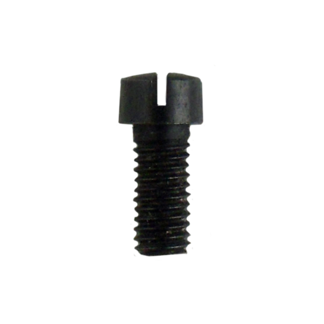 Close-up image of a dark-colored, slotted screw head with a threaded shaft against a white background, reminiscent of the sleek design seen in the RING SCREW TOP 452/527/550 models.