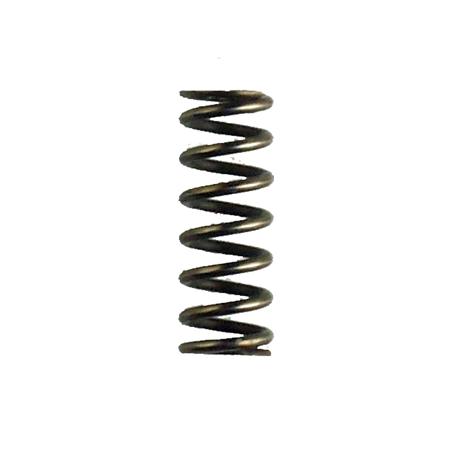 A close-up of the REAR SIGHT LOCKING PIECE SPRING 452, vertically aligned against a plain white background. The spring exhibits a helical shape and appears to be made of dark metal, reminiscent of impeccable engineering found in rear sights.