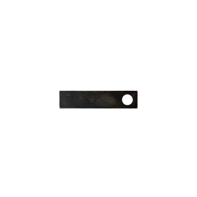 A rectangular, dark metal strip with a circular hole near one end reveals its slightly worn surface. Labeled as the "TRIGGER/SEAR SPRING 513," this component is crucial for mechanisms.