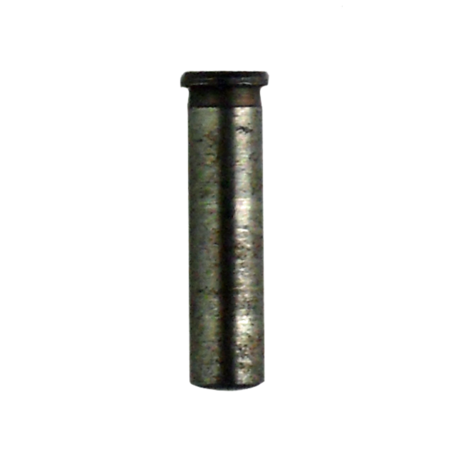 A close-up view of a BOLT STOP PIN 527, a slightly tarnished cylindrical metal piece with a flat head, set against a plain white background.