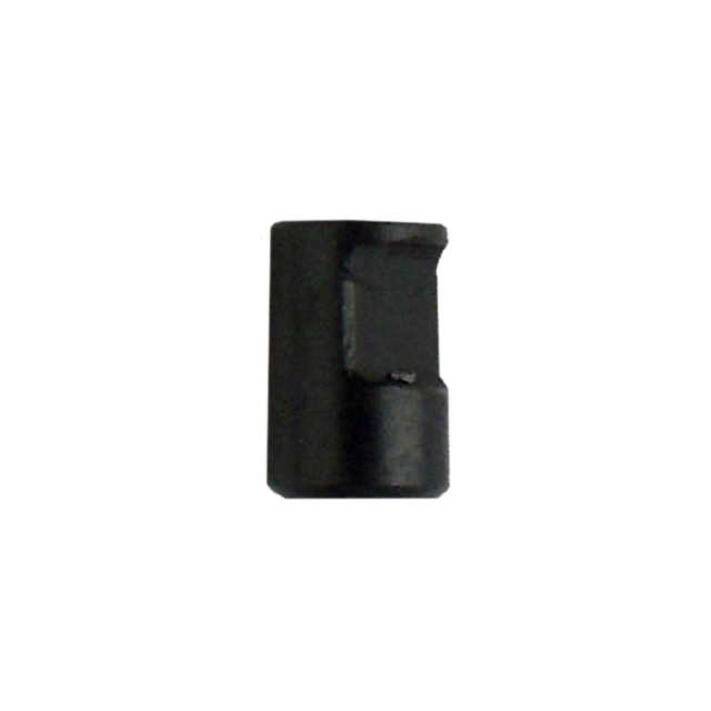 Close-up of the FRONT SIGHT DETENT 527/550, a black cylindrical object with a slight notch on one side.