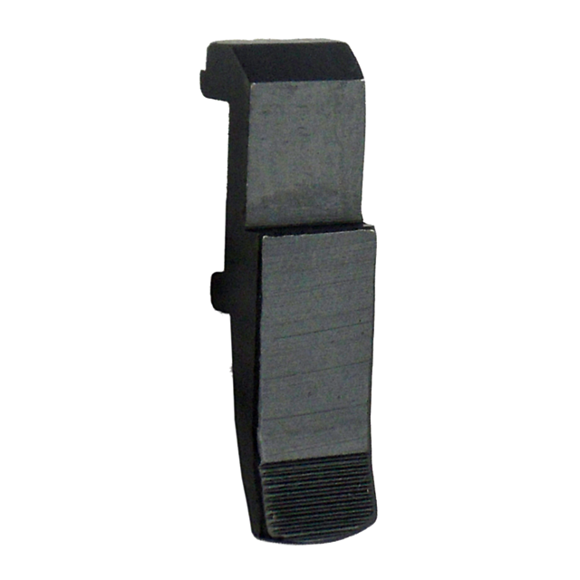The MAGAZINE CATCH 527 M1 #3 is a black metal gun sight featuring a rectangular shape and grooved surface, engineered for precise aiming.