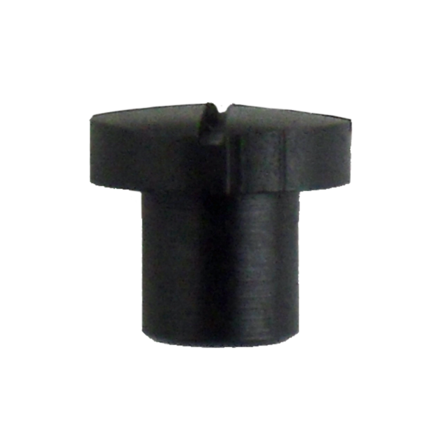 A black plastic CROSS BOLT NUT 550 MAGNUM component, featuring a wide flat head and threaded cylindrical body. The top of the head includes a simple groove for turning, with the screw isolated against a white background.