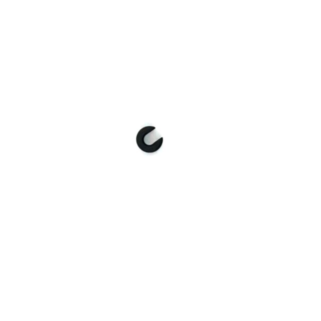 The image centers a black crescent shape on a plain white background, reminiscent of the letter "C" and resembling the Firing Pin Spring Clip for CZ 600.