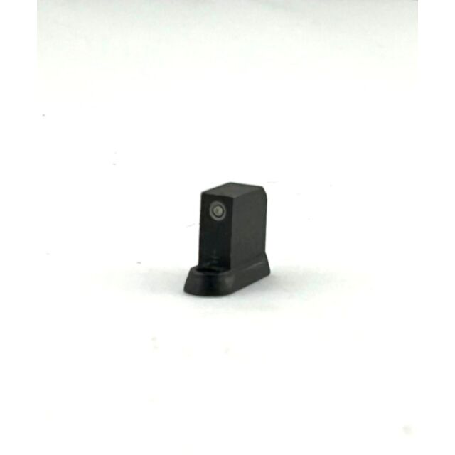 The black XS Front Sight P10 OR Tritium RMR Cowit, synthetic with a cylindrical center for RMR cowitness, is highlighted against a white background.