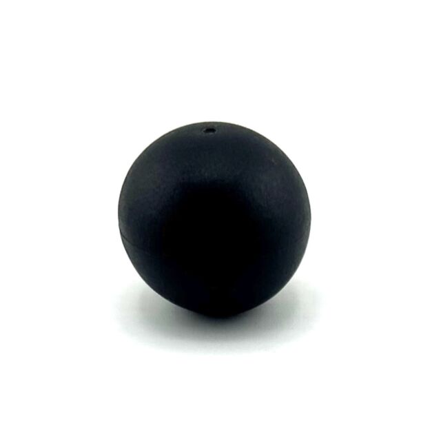 A Bolt knob CZ 600 Alpha Polymer Solid, round and black, sits on a white background.
