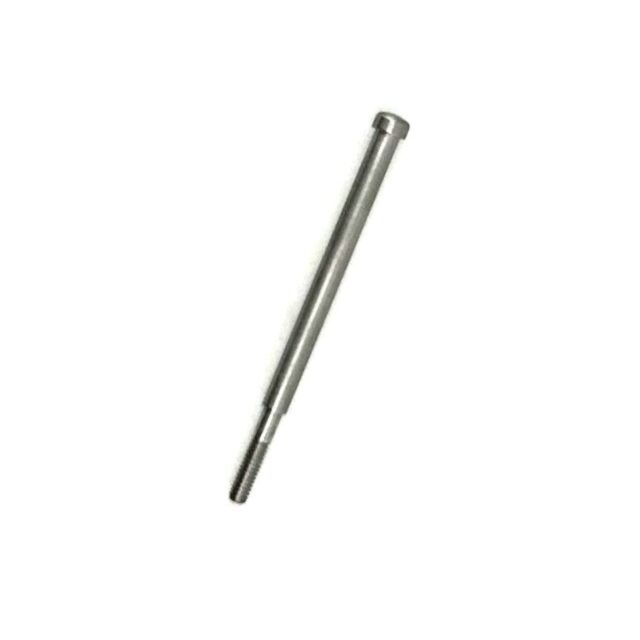 The SMALL FRAME EJECTOR ROD S.S. (LARGER thread) is a metallic rod featuring a hexagonal socket head on one end and a threaded tip on the other, shown against a white background.