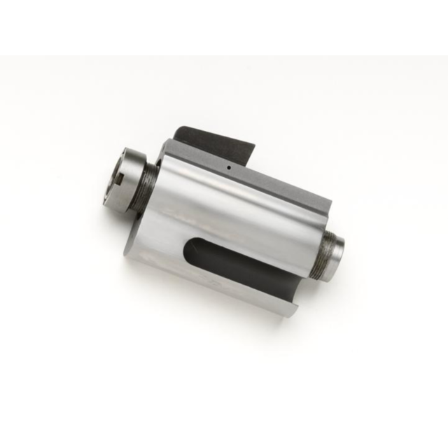 A close-up of the B/A, SS 357 ONLY 2.5 IN metallic mechanical component featuring threaded ends and a rectangular cutout in the center, set against a plain white background.