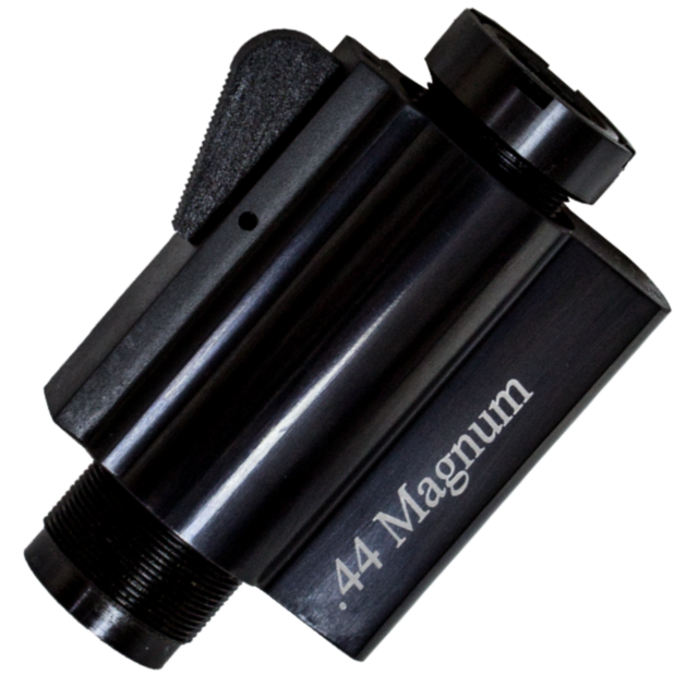 A blued metal firearm barrel labeled "B/A, BLUED 44 2.5 INCH" is displayed against a white background.