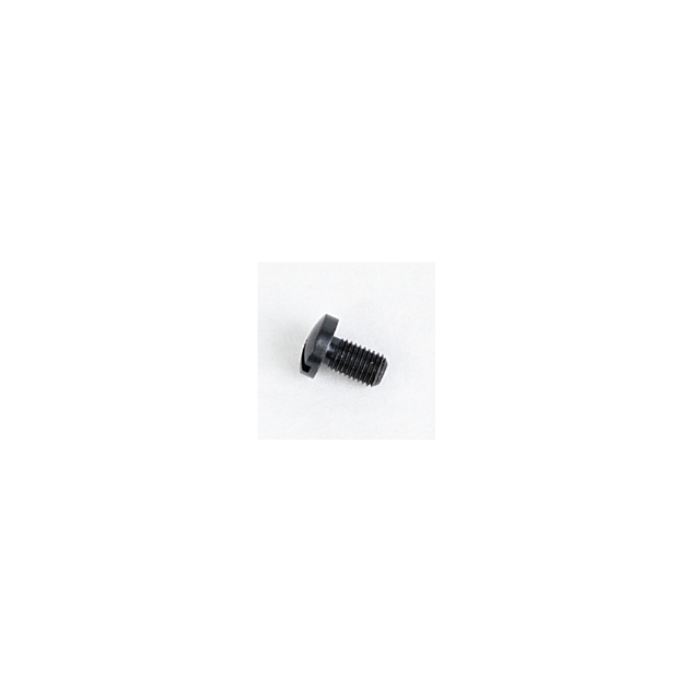 Close-up of a GRIP SCREWS SLOTTED BLUE with a slotted, flat head and threaded shaft, placed on a plain white background.