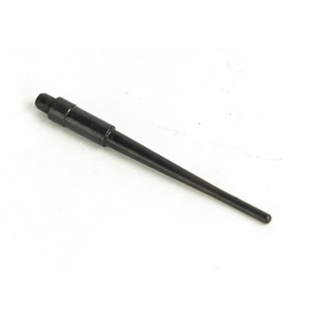The FIRING PIN 45, a black metal or plastic tapered tool with a narrow pointed end, is showcased against a white background.